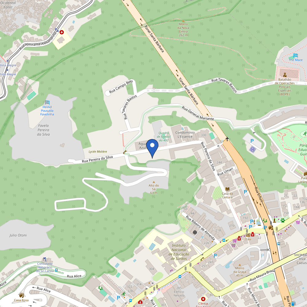 Mapa da estação Recar - Eletroposto Formidable Laranjeiras