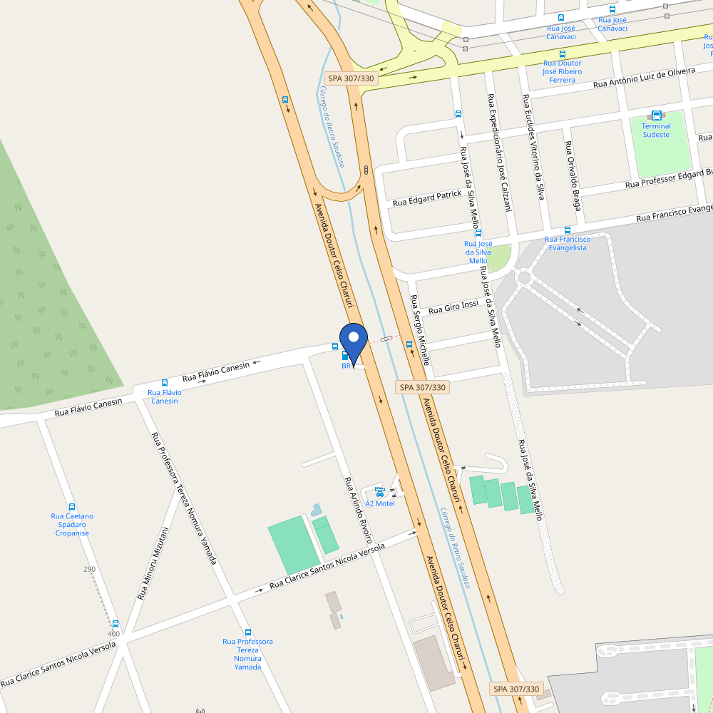 Mapa da estação Posto Antônio Martinez