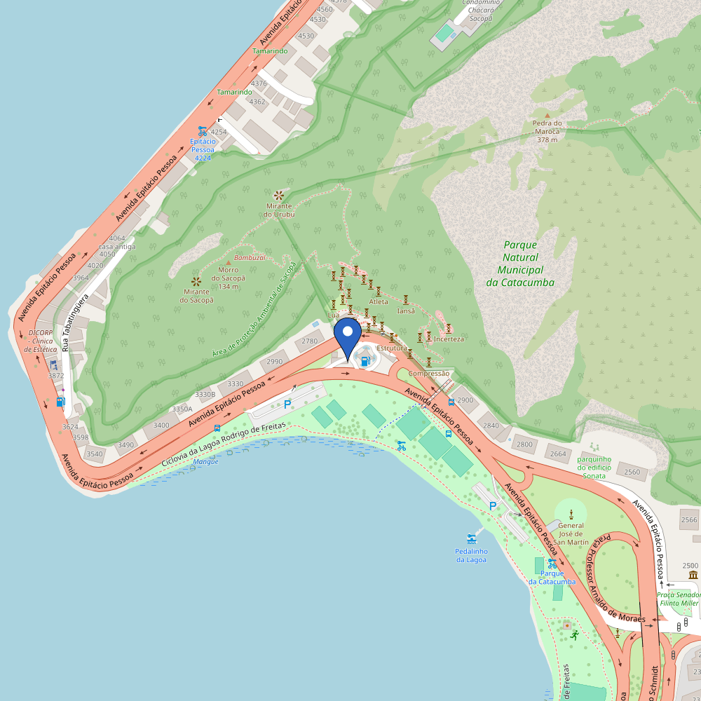 Mapa da estação Petrobras | Posto Lagoa 40 Anos