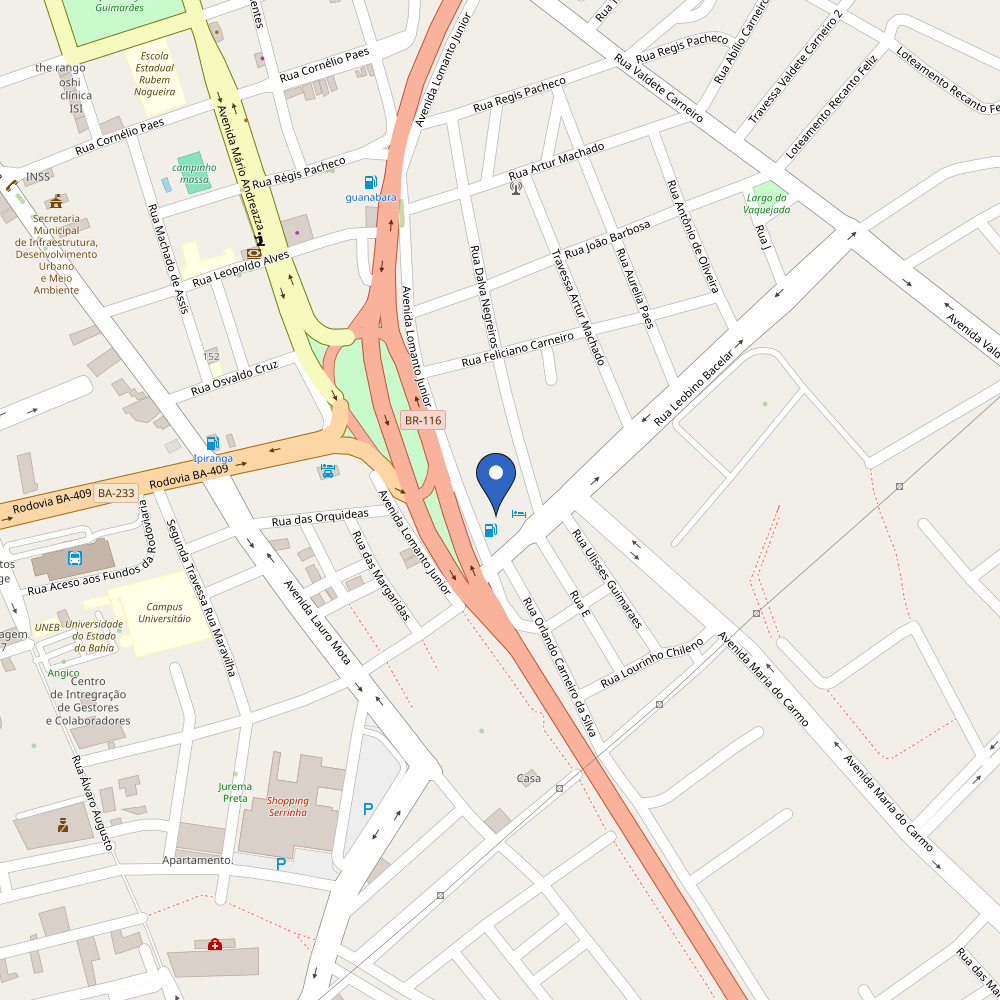 Mapa da estação Posto Shalom