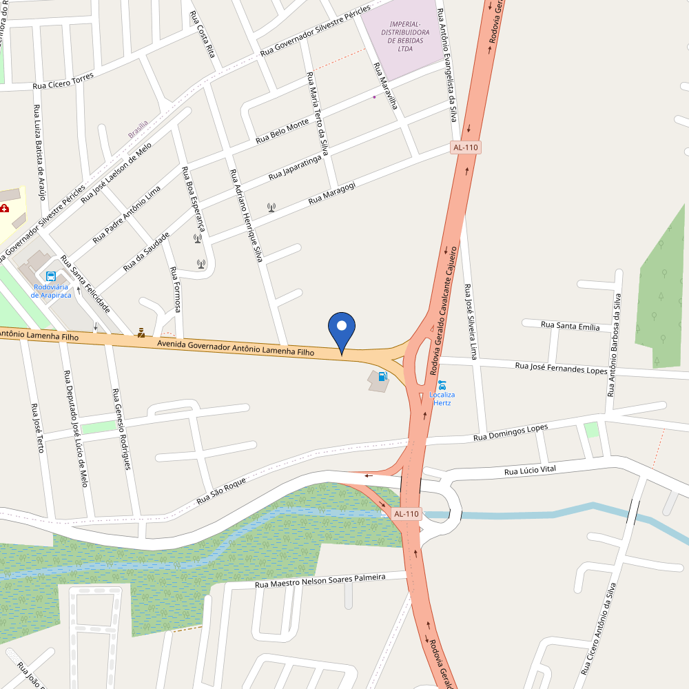 Mapa da estação azul atacarejo