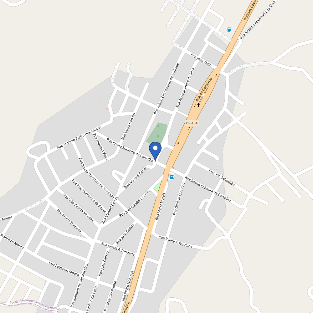 Mapa da estação Estacionamento Boteco DNA