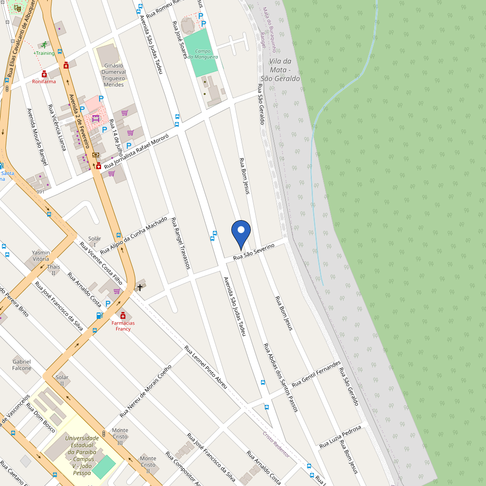 Mapa da estação Rangel