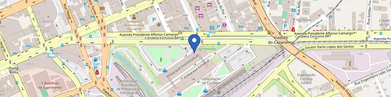 Mapa da estação Mobilize | Rodoviária