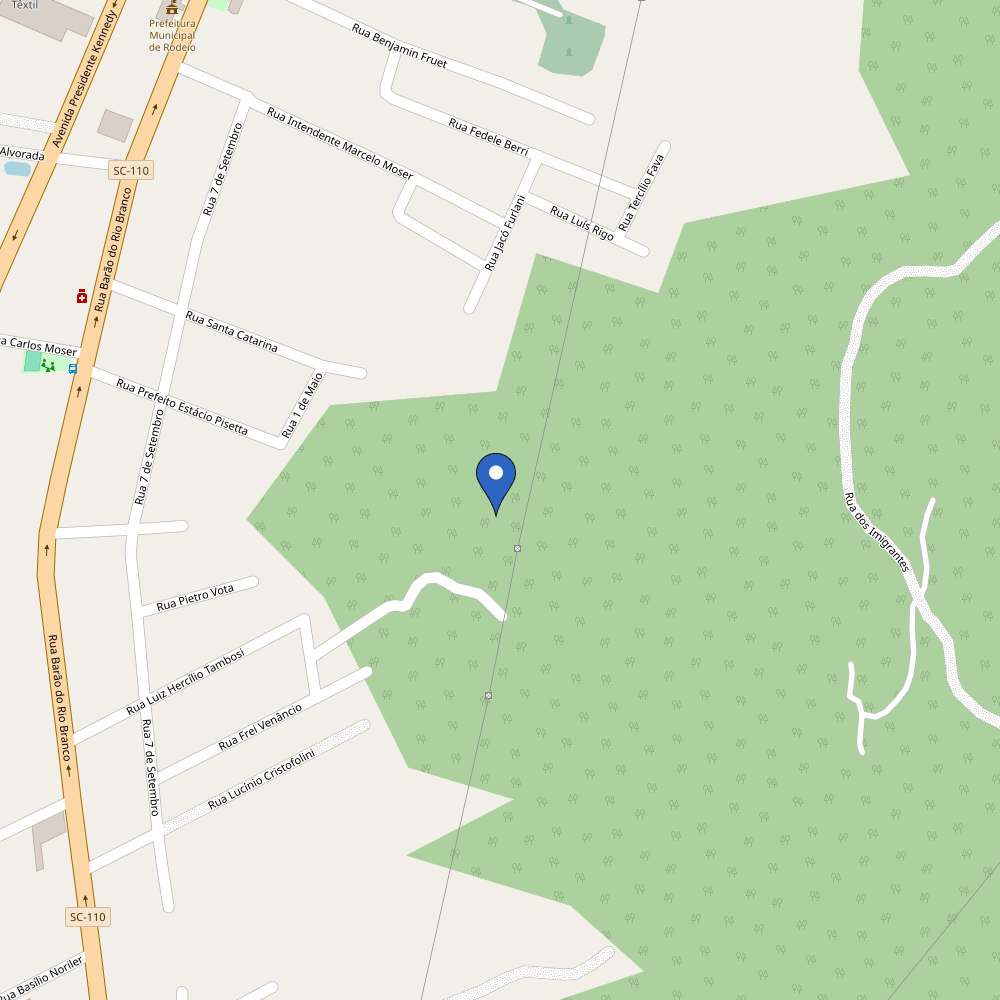 Mapa da estação Santa Catarina