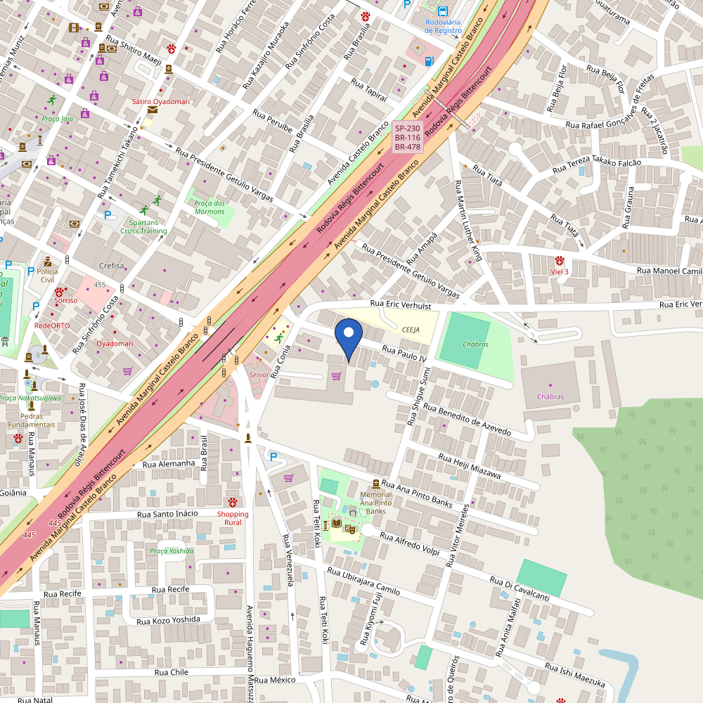 Mapa da estação Hotel Smart