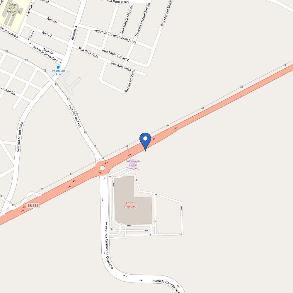 Mapa da estação VOLTZ - Restaurante Padre Cícero