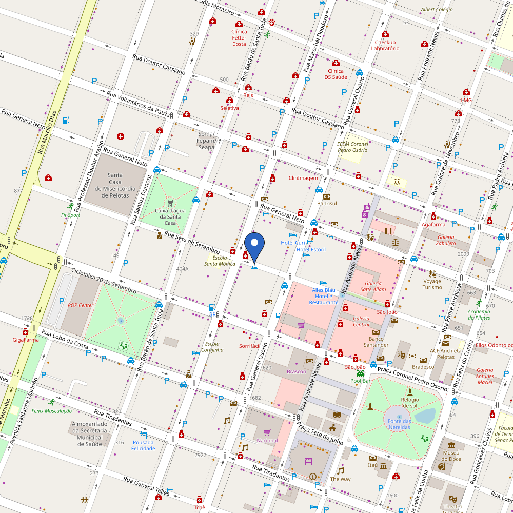 Mapa da estação Garagem Central