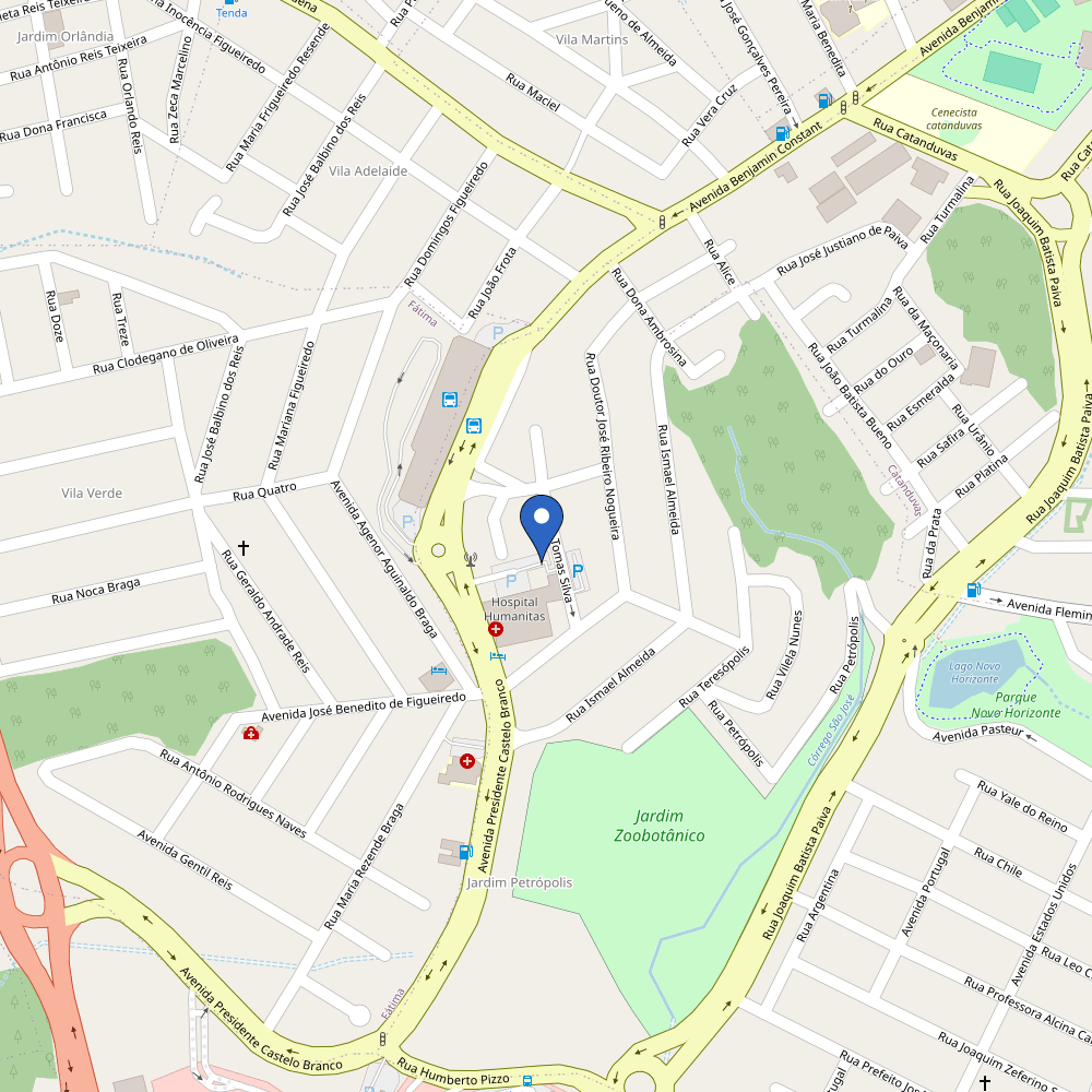 Mapa da estação Hotel Varginha III