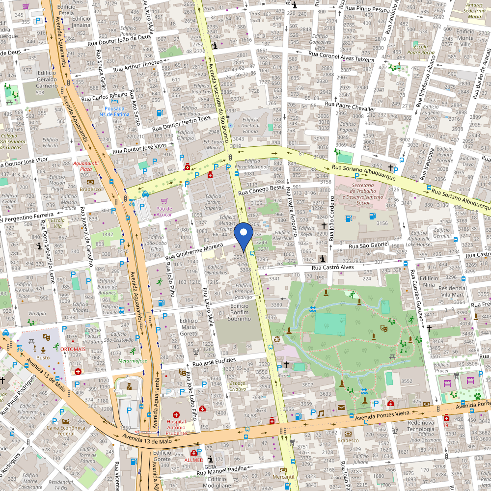 Mapa da estação AGC