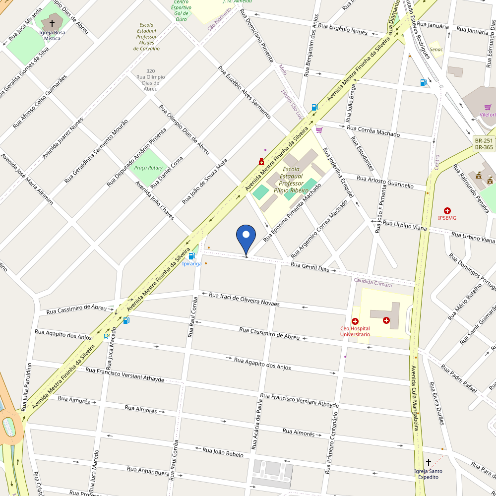 Mapa da estação solares energia solar 30kw