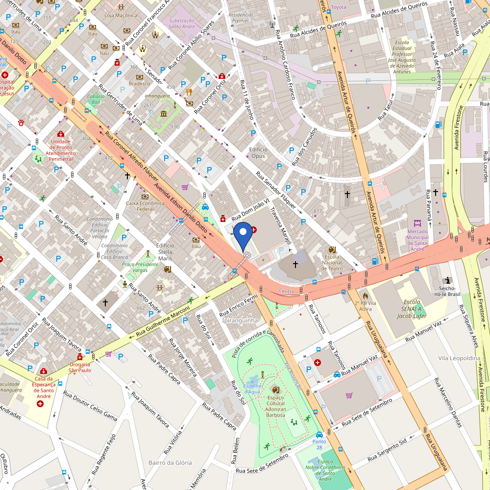 Mapa da estação Marcelo Silvério 
