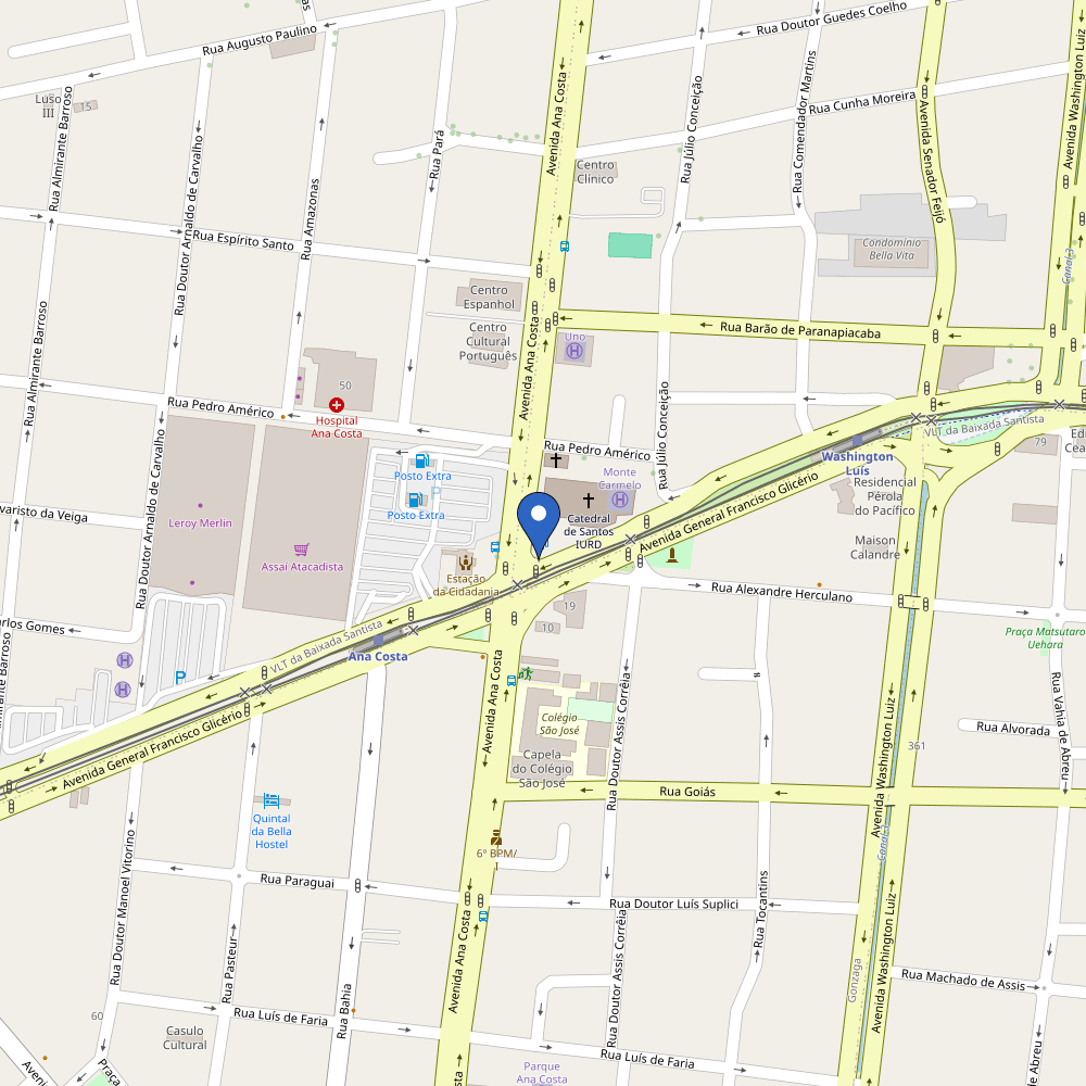 Mapa da estação Auto Posto Brumar
