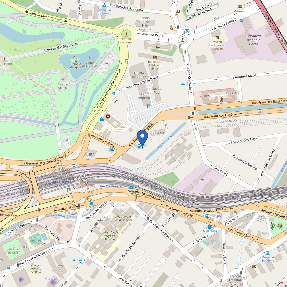 Mapa da estação Posto Millenium