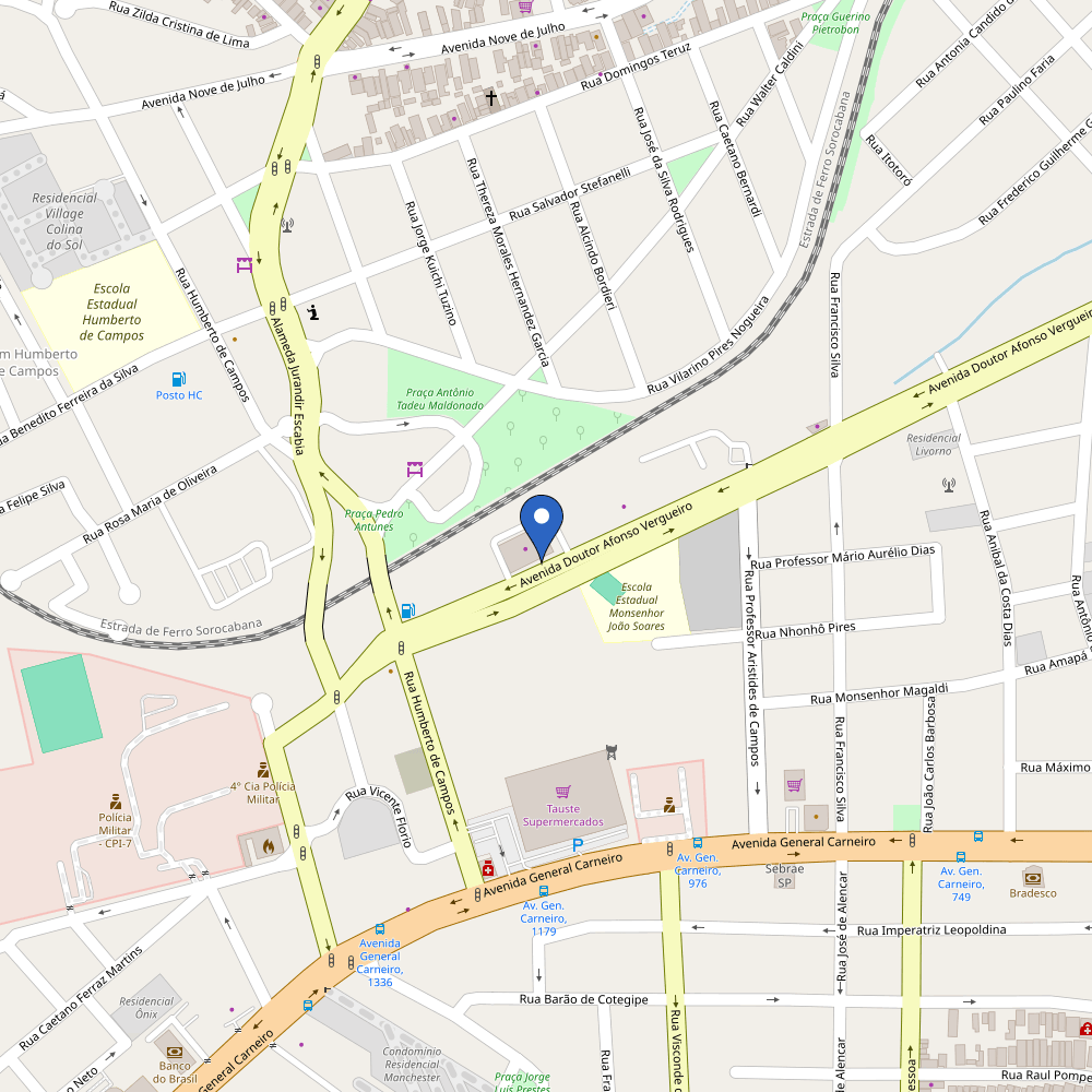 Mapa da estação Maggi Land Rover