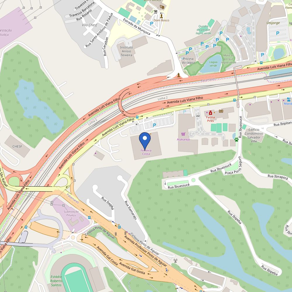 Mapa da estação BYD PARVI