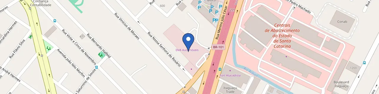 Mapa da estação DVA BYD