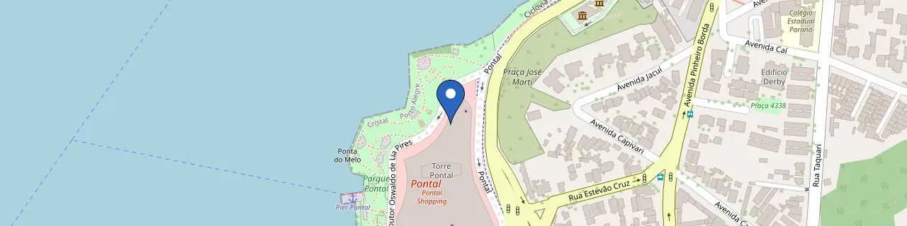 Mapa da estação Pontal Shopping