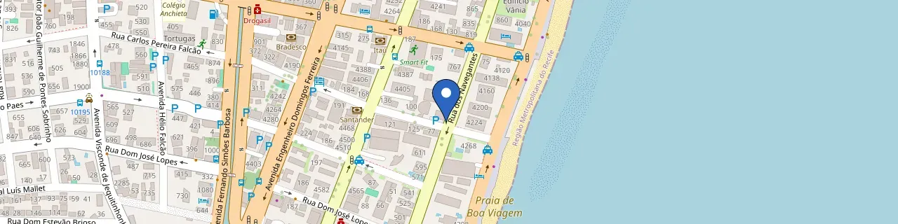 Mapa da estação Planeta Charger-Galeria San Rafael