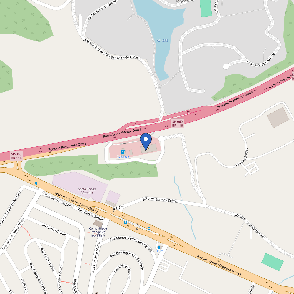 Mapa da estação Tupinambá |Frango Assado - Jacareí