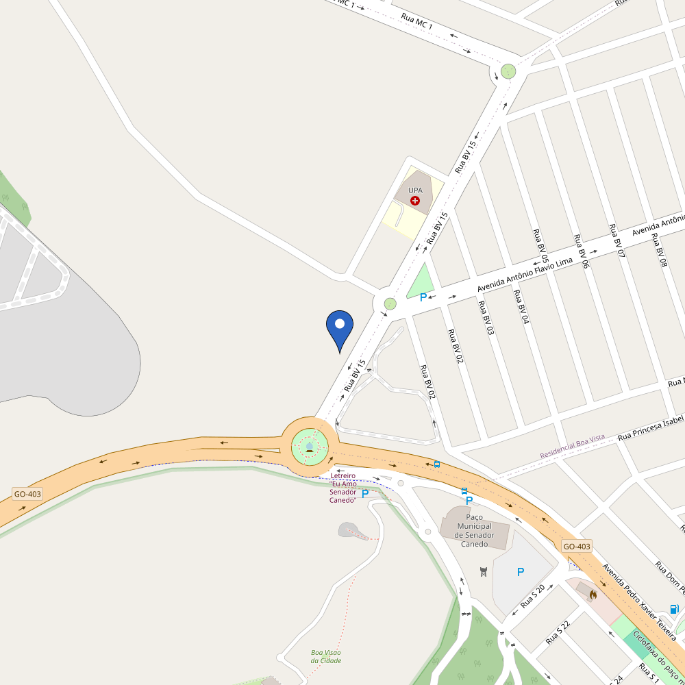 Mapa da estação Estação YellotMob - Costa Sen.Canedo