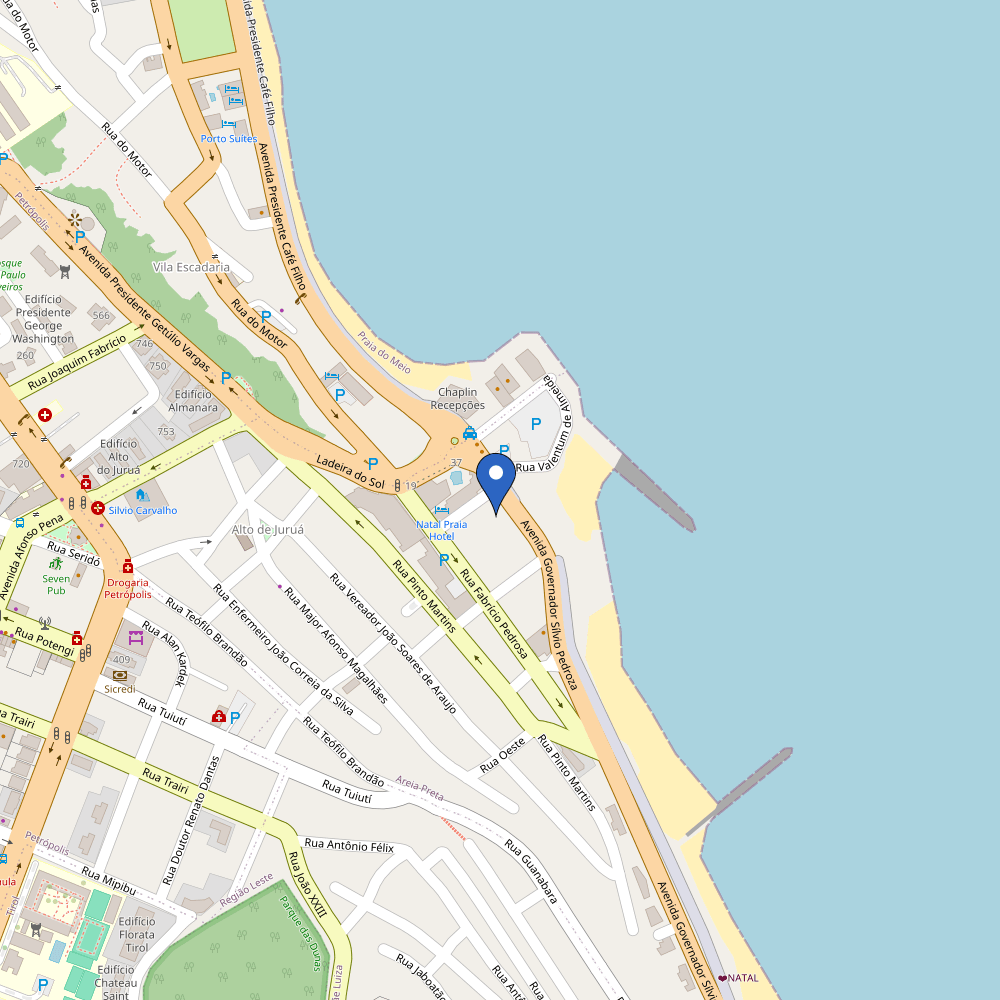 Mapa da estação Conveniência da Praia