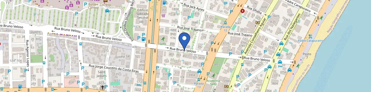 Mapa da estação Pedro