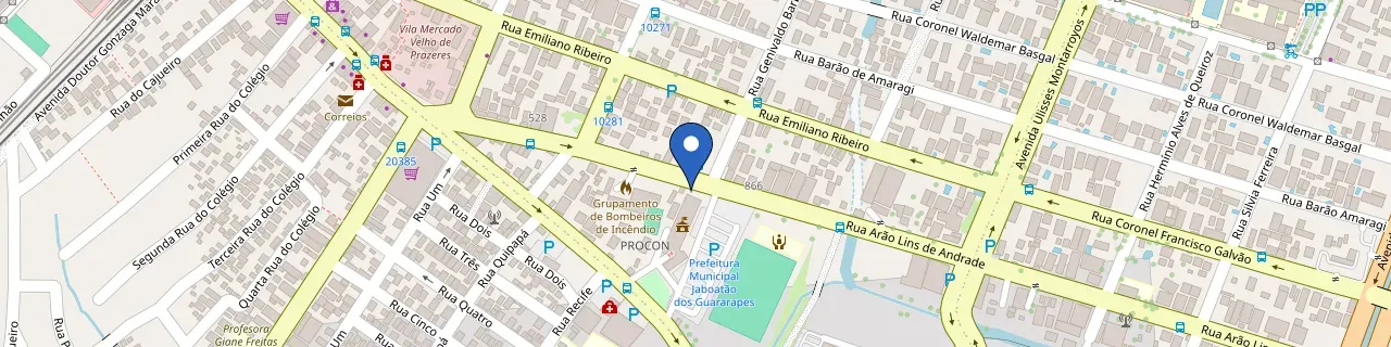Mapa da estação Pref. Jaboatão Dos Guararapes - Full Charge