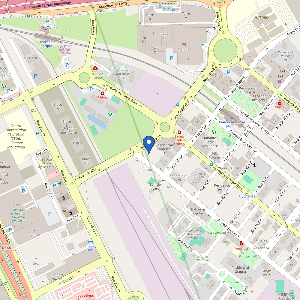 Mapa da estação YellotMob - Stand Copaíba