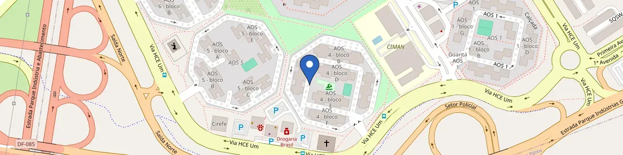 Mapa da estação Aos 4