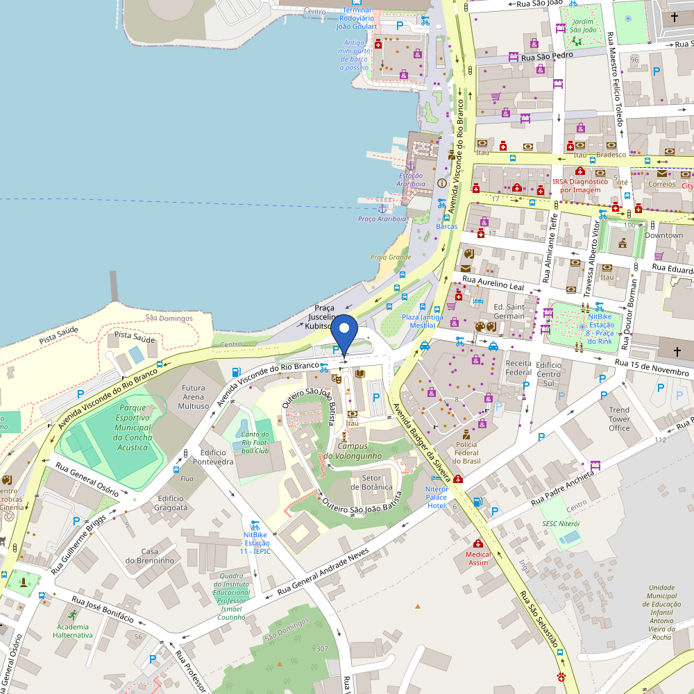 Mapa da estação VOX EPOWER - Estacionamento Valonguinho