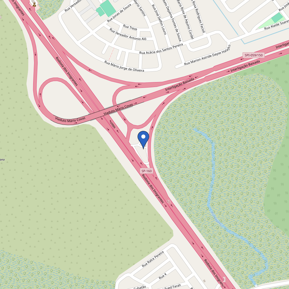 Mapa da estação Base Operacional Ecovias 62