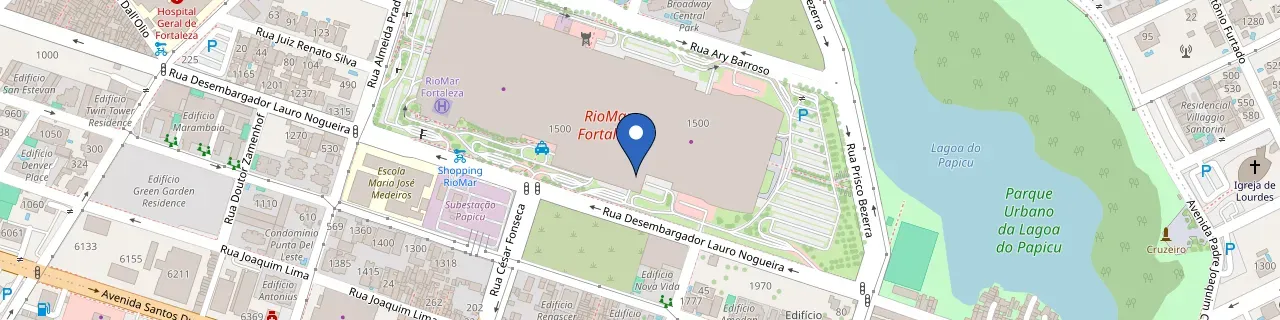 Mapa da estação BR Super Carga - Shopping RioMar - Fortaleza