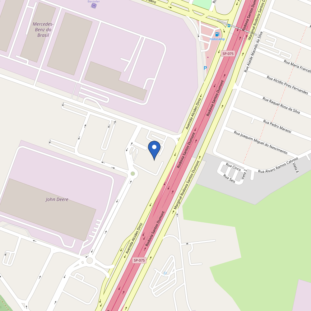 Mapa da estação Bresco Mall