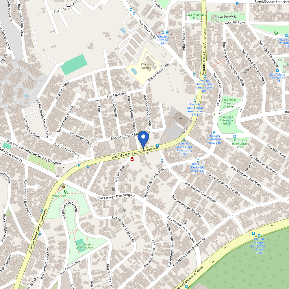 Mapa da estação Auto Posto Minella
