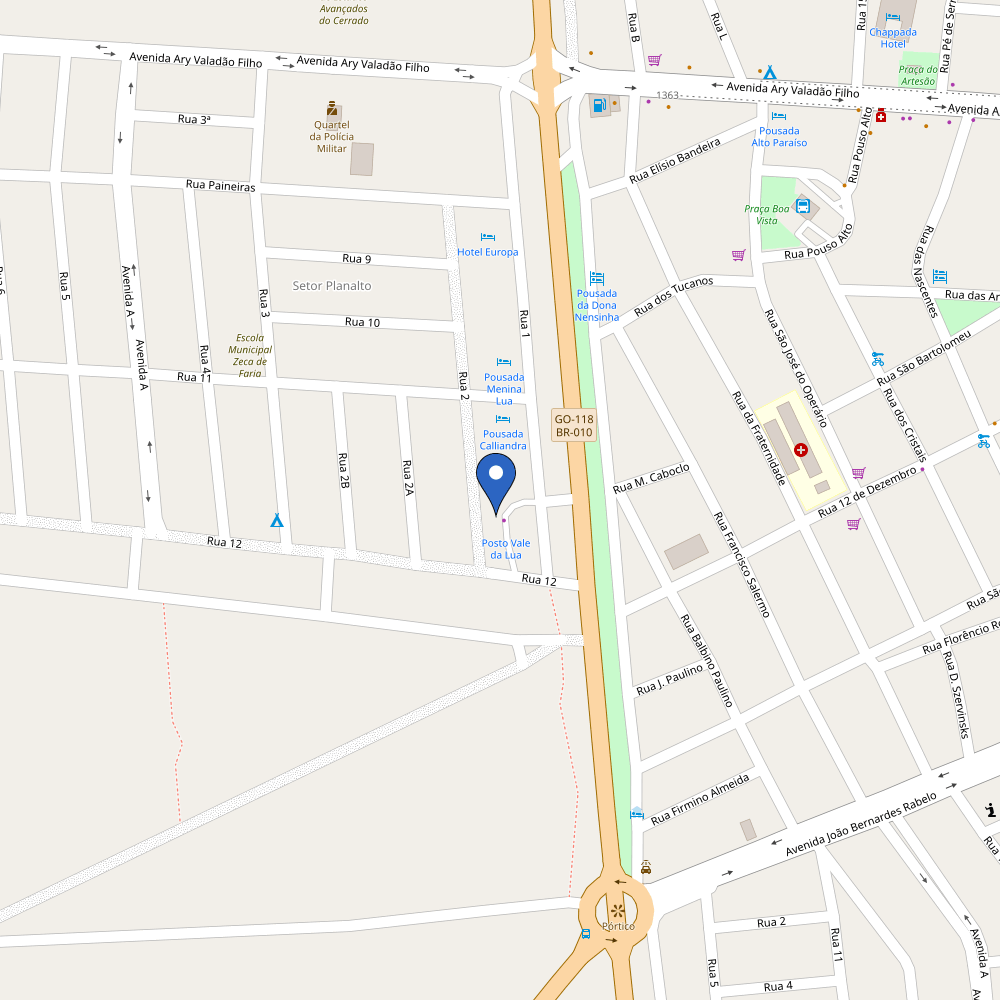 Mapa da estação Taboca's Restaurante