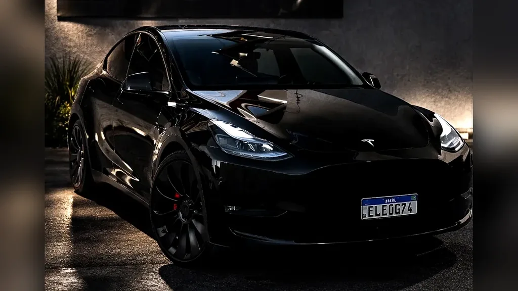 Foto de um tesla model y