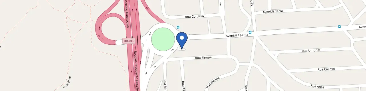 Mapa da estação WePlug Posto Serena Vale Do Sol