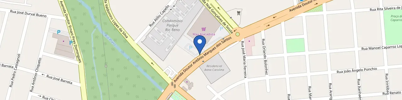 Mapa da estação Max Atacadista