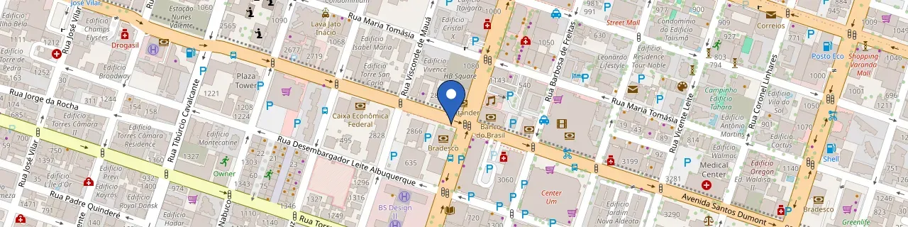 Mapa da estação BR Super Carga - Centro Flavio Carneiro - Fortaleza