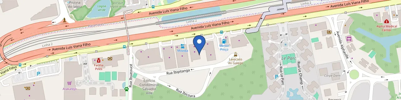 Mapa da estação Concessionária Renault Brune E GWM Morena