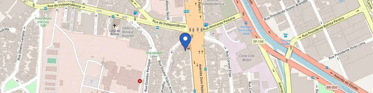 Mapa da estação ECO Luz Go Electric Vila Monumento