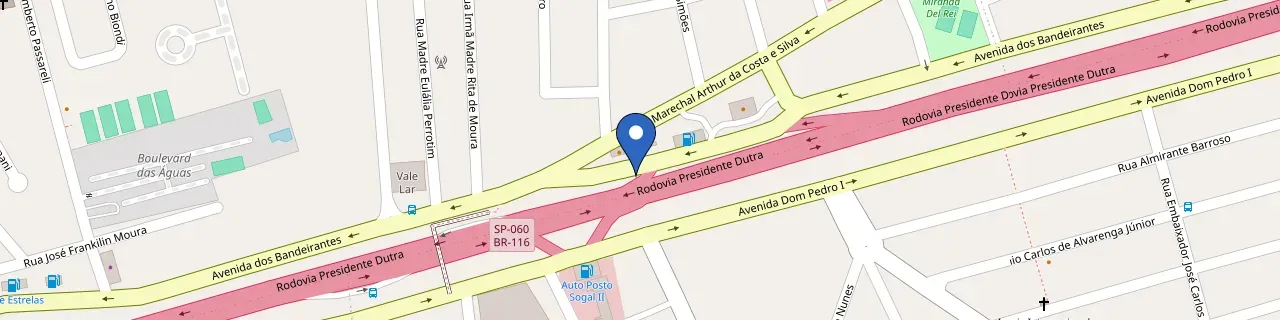 Mapa da estação Churrascaria Bom Boi