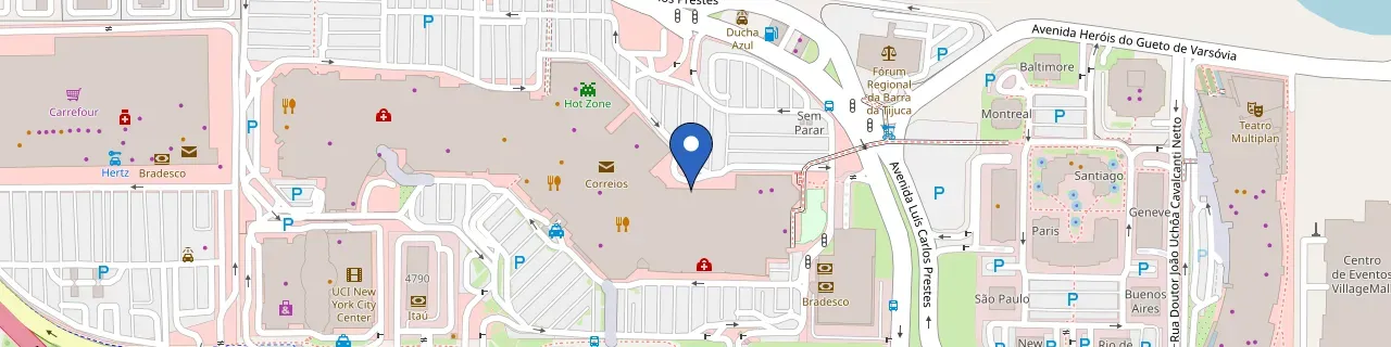 Mapa da estação Barra Shopping