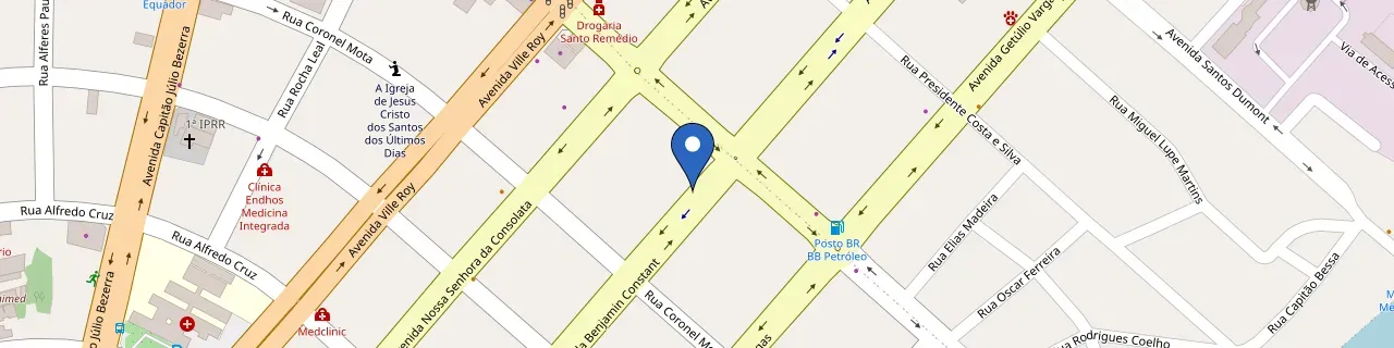 Mapa da estação Loja Breton