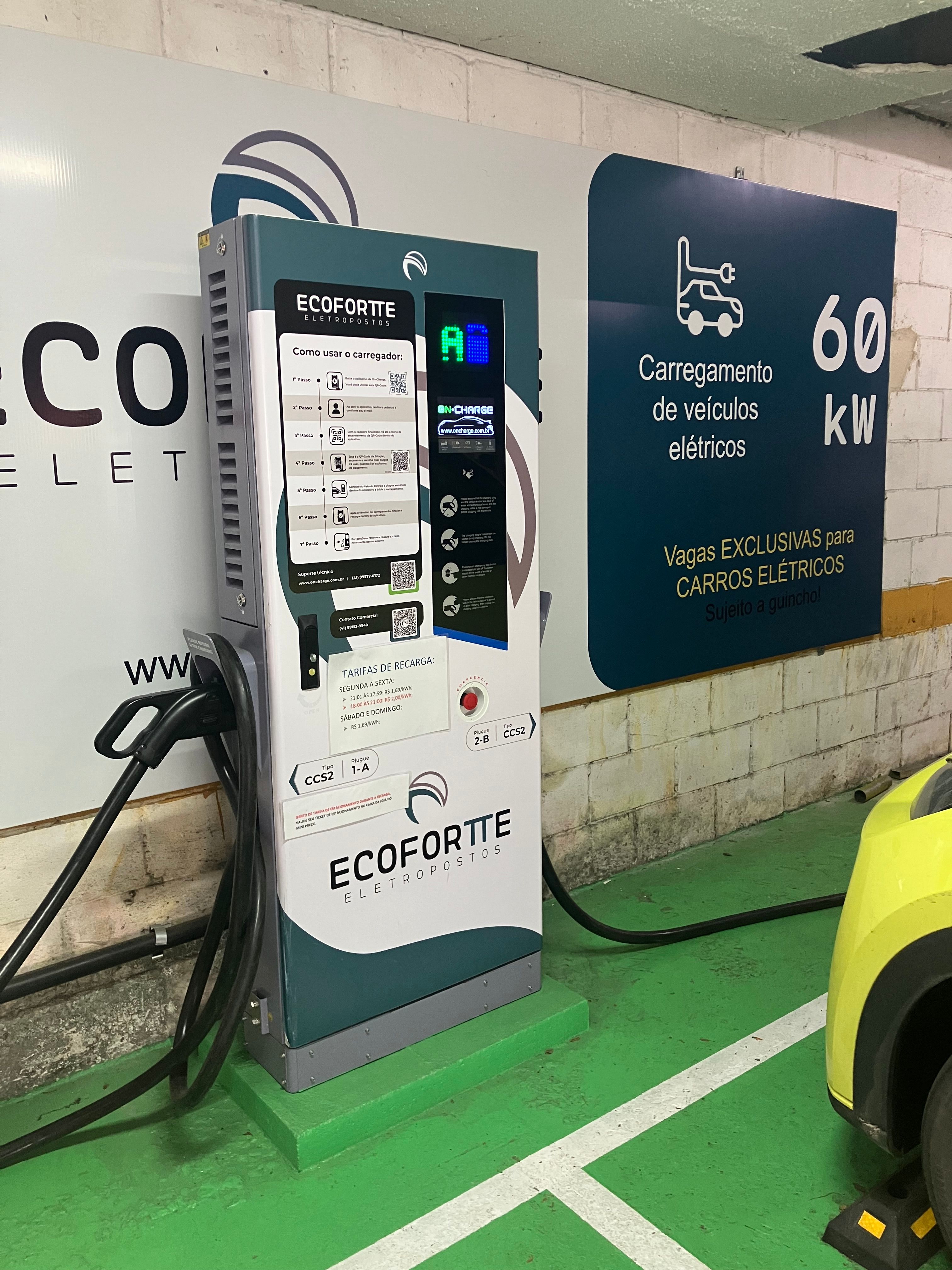 Foto 1 da estação Ecofortte Eletropostos - Mini Preço CCS2 60 KW