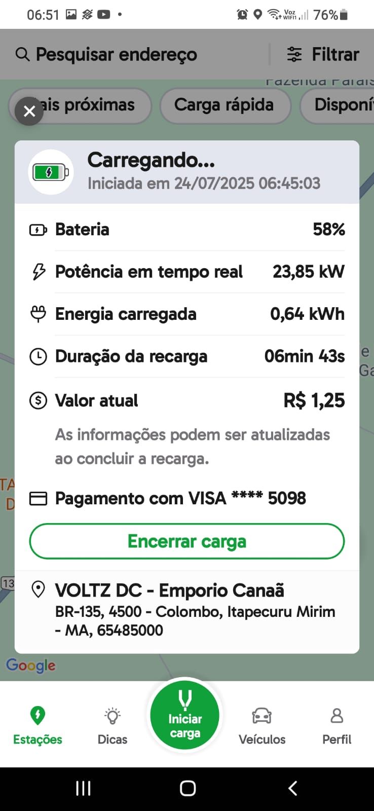 Foto 1 da estação VOLTZ - Empório Canaã